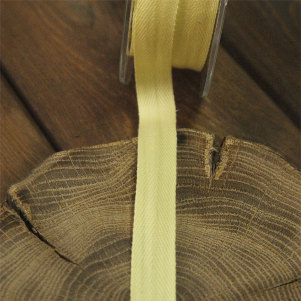 Лента киперная 12 мм,цвет лимонный жёлтый