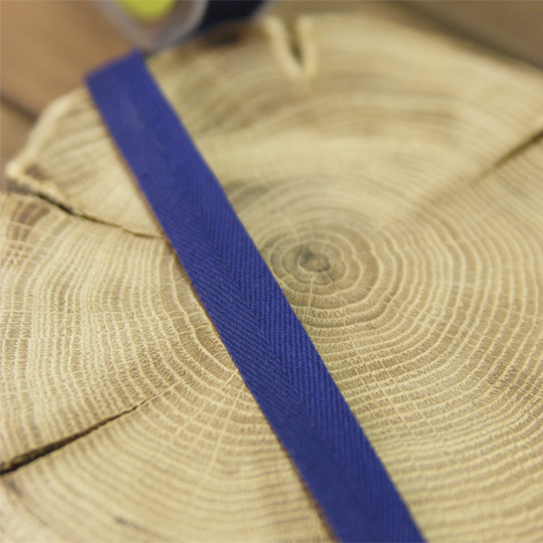 Лента киперная 12 мм,цвет морской синий