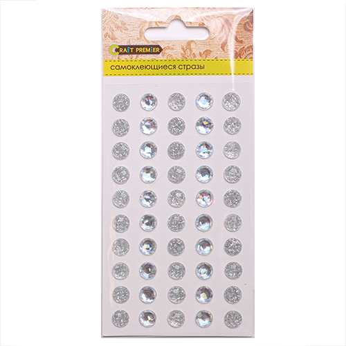 Набор граненых страз Craft premier, серебро