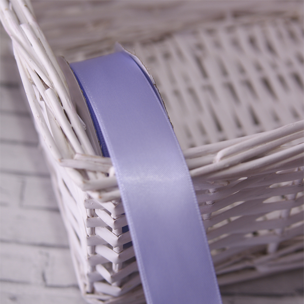 Лента сатиновая 2,5 см. Цвет сиреневый (ирис)