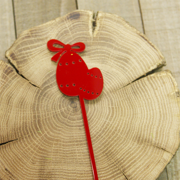 Топпер акрил Katrin craft "Пасха Яйца", цвет красный