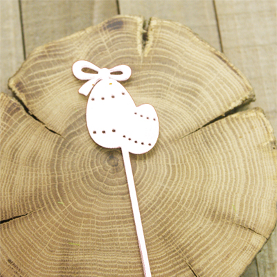 Топпер акрил Katrin craft "Пасха Яйца", цвет белый