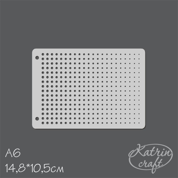 Трафарет Katrin craft А6 "Круги от и до"