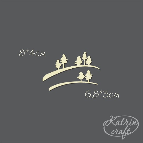 Чипборд "Холмы"