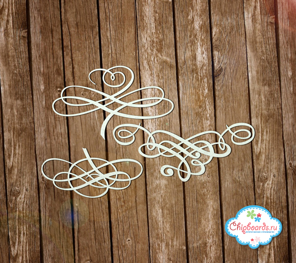 Чипборд Chipboards "Вензеля. Каллиграфия "