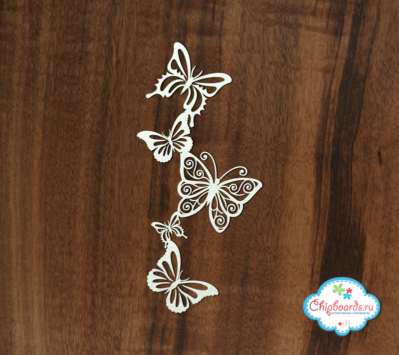 Чипборд Chipboards "Бабочки. Танец."