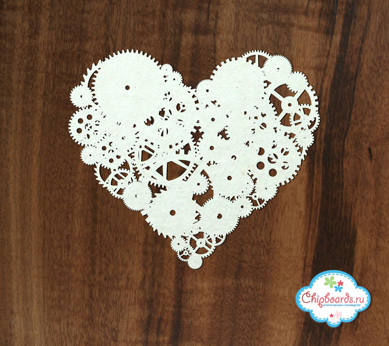 Чипборд Chipboards "Механическое сердце"