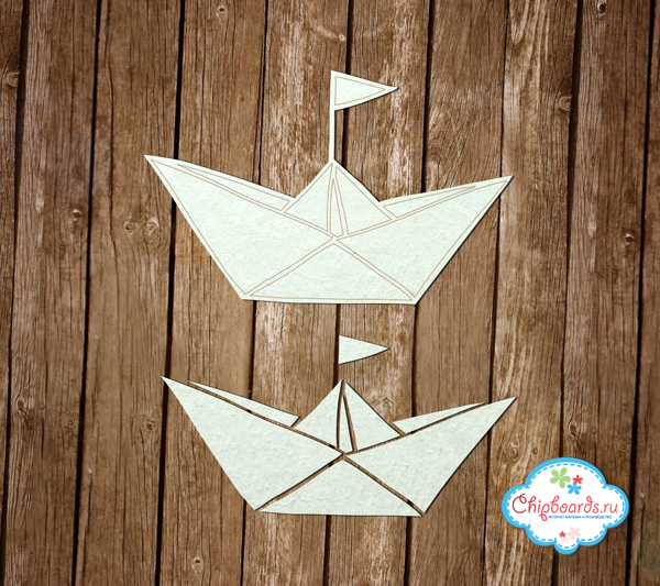 Чипборд Chipboards "Бумажный кораблик."