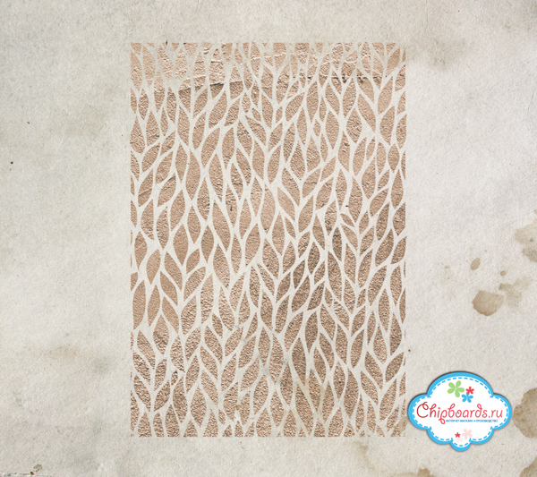 Трафарет Chipboards "Весенняя листва"
