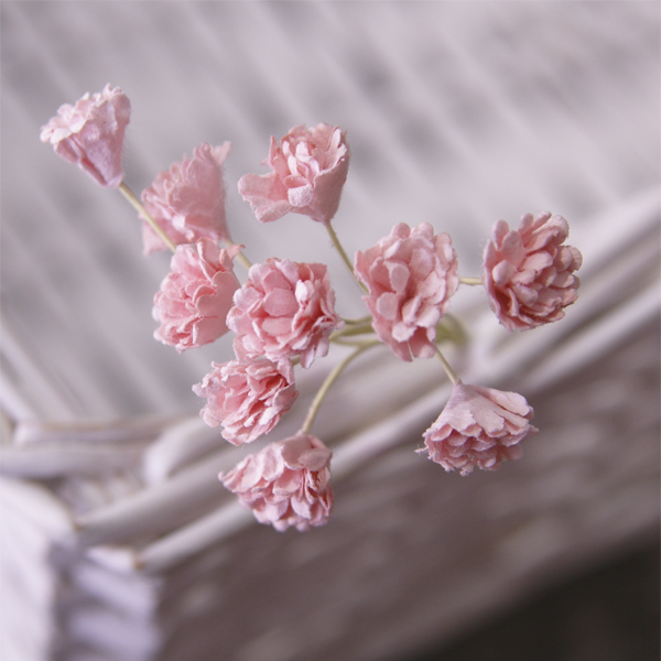 Букет гипсофил, Цвет розово-персиковый