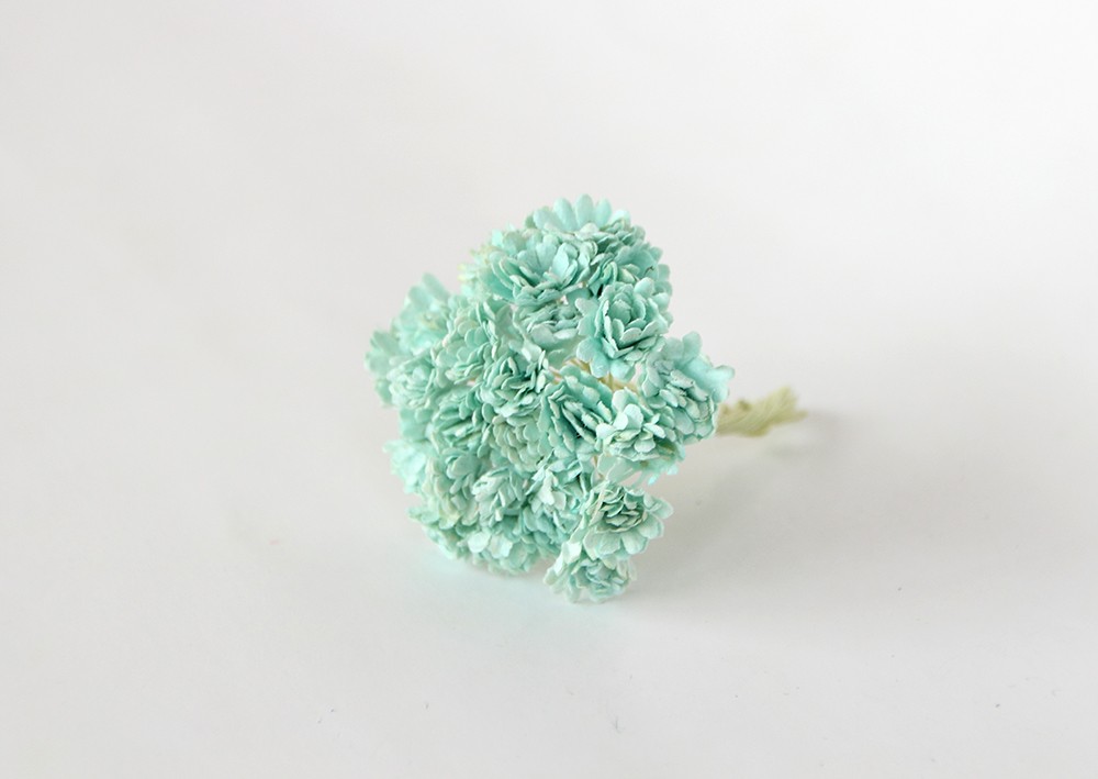 Букет гипсофил, Цвет мятный.