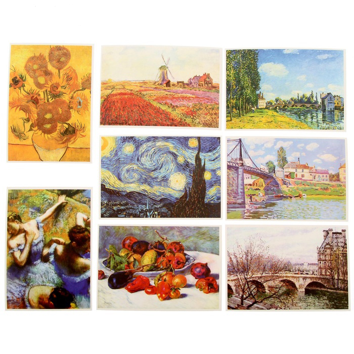 Набор почтовых карточек АртУзор "Шедевры импрессионизма" 9х13