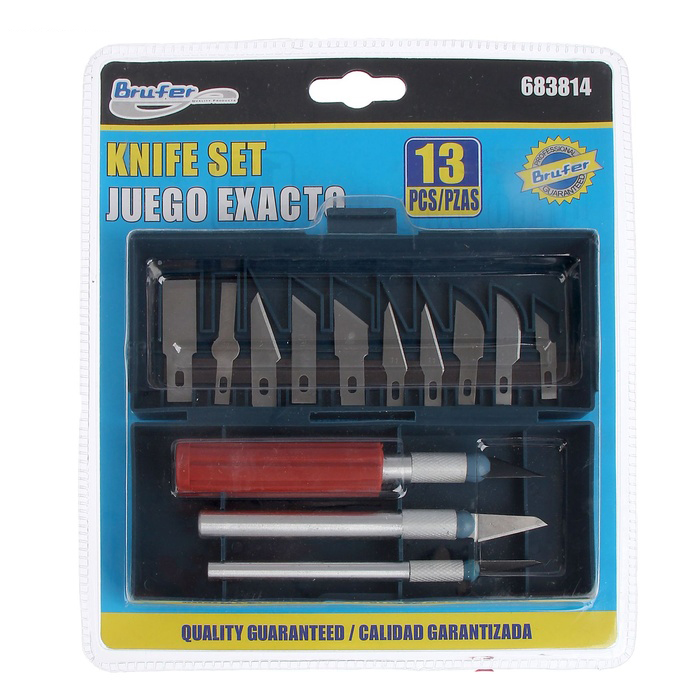 Ножи для творчества с комплектом лезвий разной формы