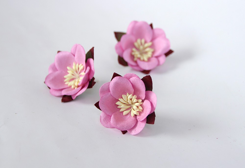 Цветок сакуры, цвет розово-сиреневый 1 шт