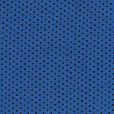 Ткань лоскутная 50 х 55 см "Spot On",чёрный горох на синем