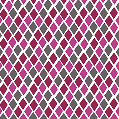 Ткань лоскутная 50 х 55 см "4507",ромбы малиново-бордовые