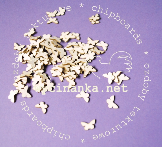 Вырубные элементы из чипборда "Бабочки 100 шт",
