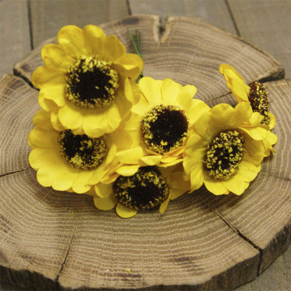 Бумажные цветы MrPainter в букете "Восход солнца"