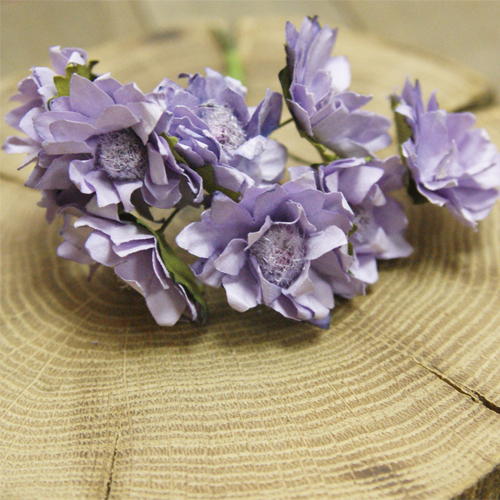 Бумажные цветы MrPainter в букете "Предрассветный туман"