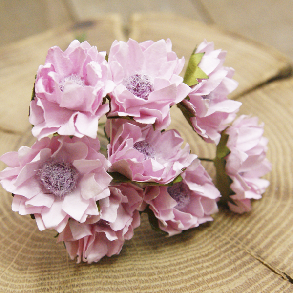 Бумажные цветы MrPainter в букете "Розовый рассвет"