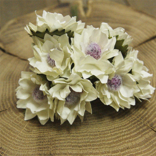 Бумажные цветы MrPainter в букете "Ваниль"