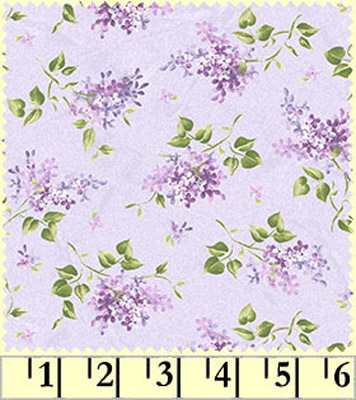 Ткань лоскутная 50 х 55 см "Fresh lilac", сирень