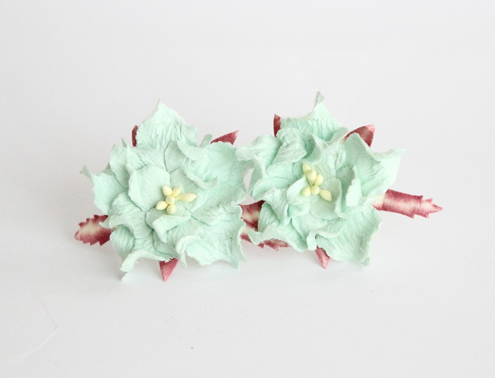 Гардения 5 см . Цвет мятный зелёный