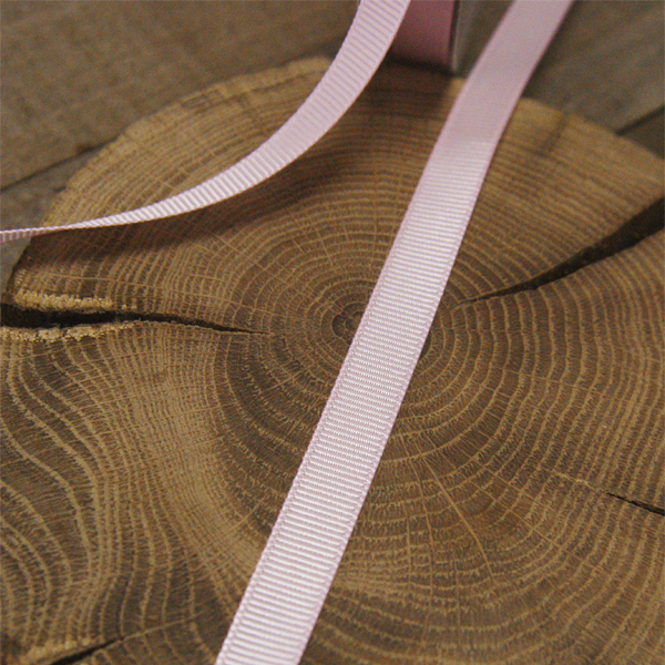 Лента репсовая 12 мм, цвет бледный розовый