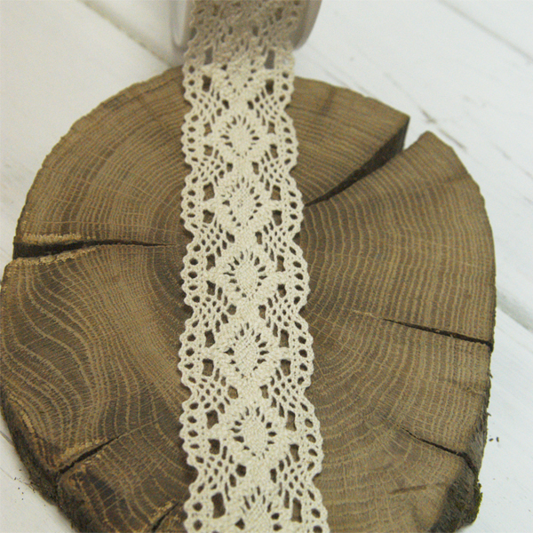 Кружево вязаное 3 см, цвет кремовый (032112)