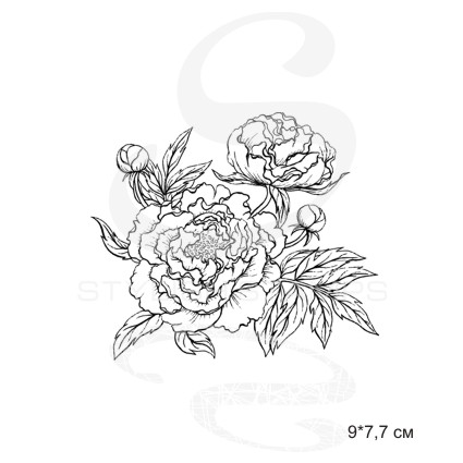 Штамп Stylish Stamps "Пион"