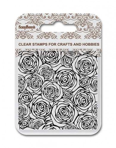 Набор штампов Scrapberrys "Фоновый штамп Розы"