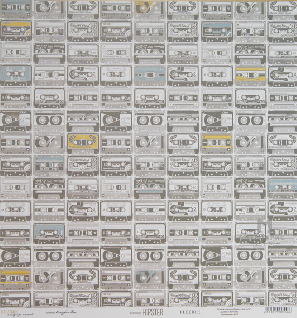 Бумага Karaliki 30 х 30 см "Hipster", кассеты(KRL58)