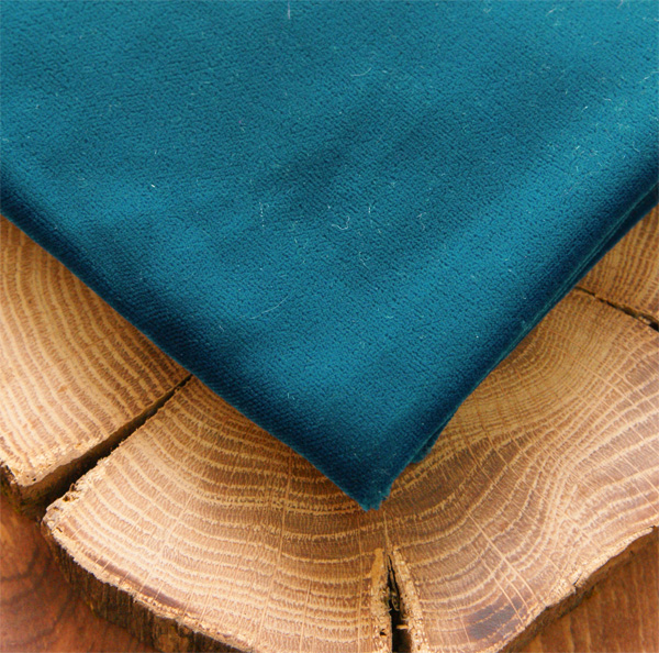 Отрез бархата 50 х 50 см, цвет тёмно-бирюзовый