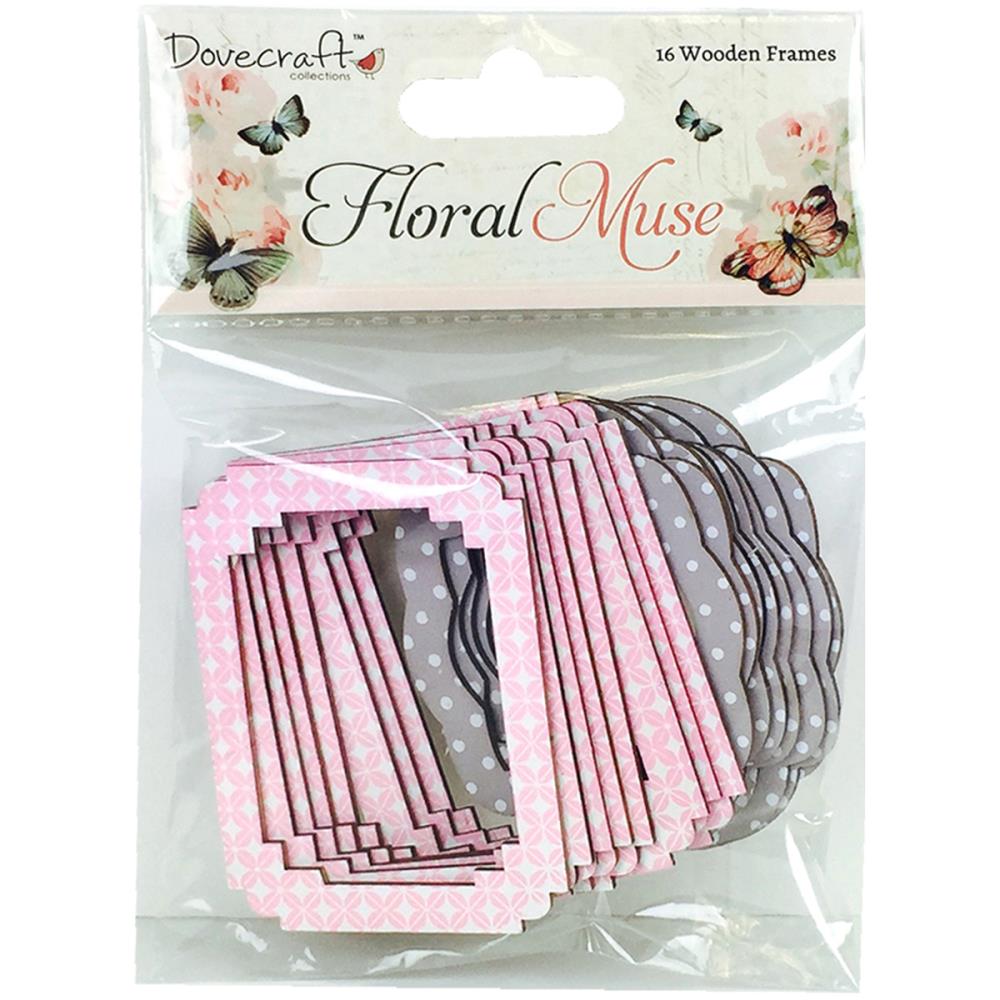 Набор деревянных рамочек Dovecraft "Floral Muse"