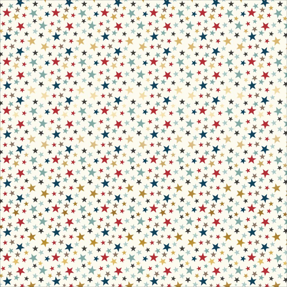 Бумага с фольгированием Echo Park "Boy Petticoats"Stars(EP218)