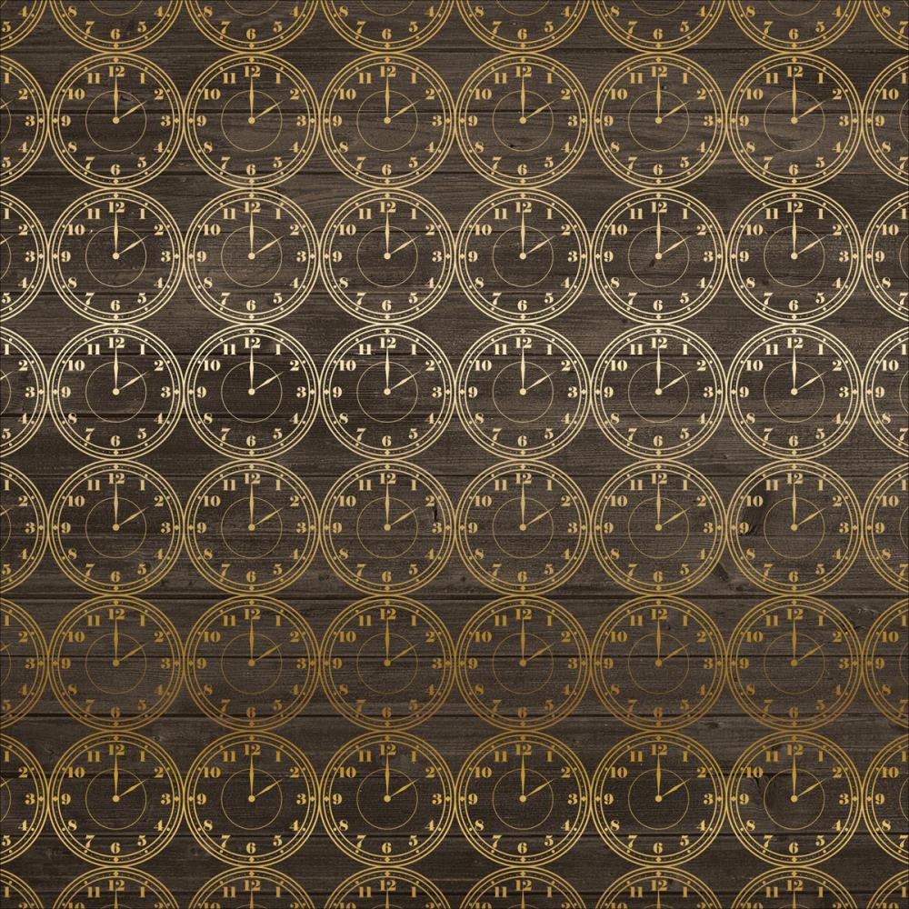 Бумага с фольгированием Echo Park "Boy Petticoats"Clock (EP219)