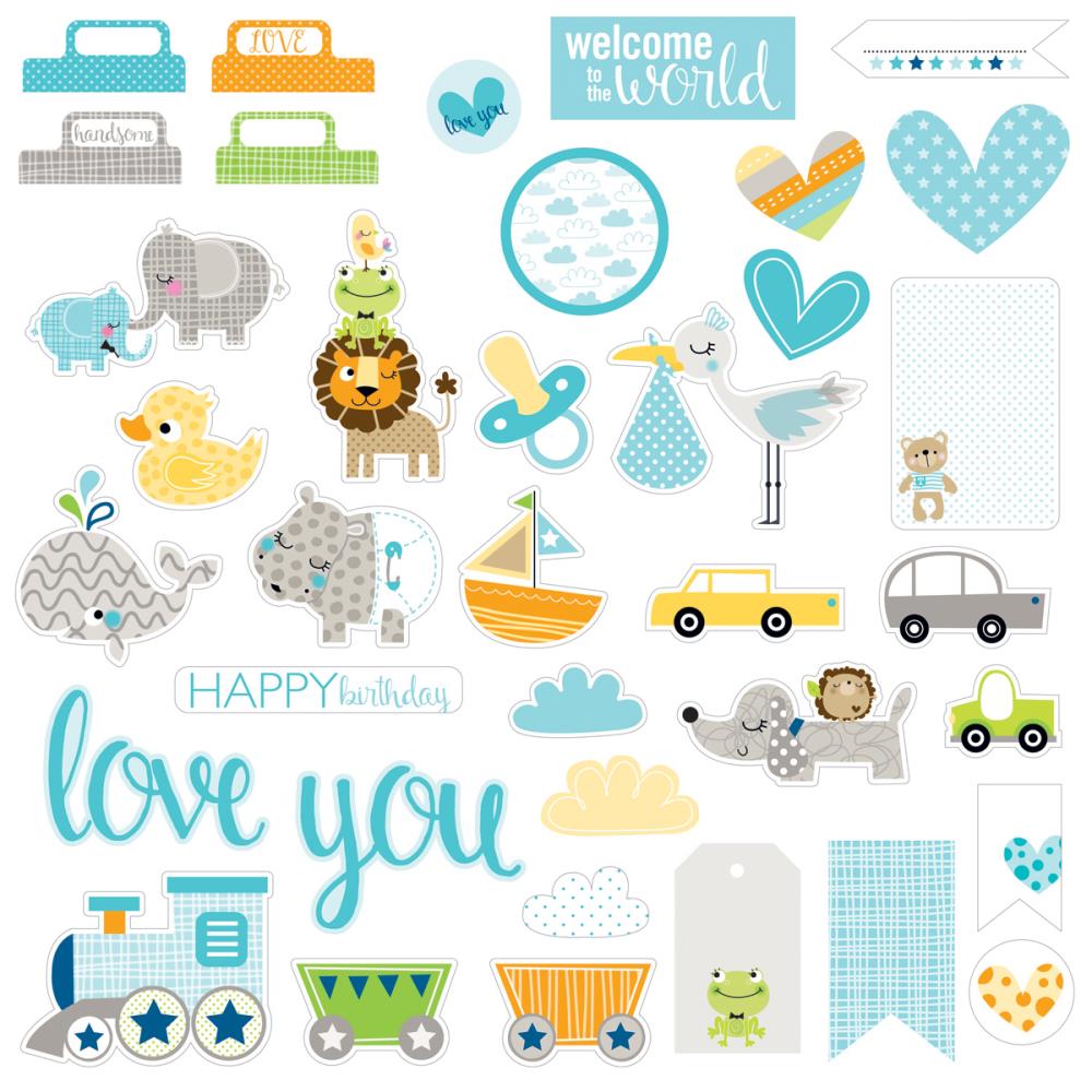 Набор картонной вырубки Bella Blvd "Cute Baby Boy"