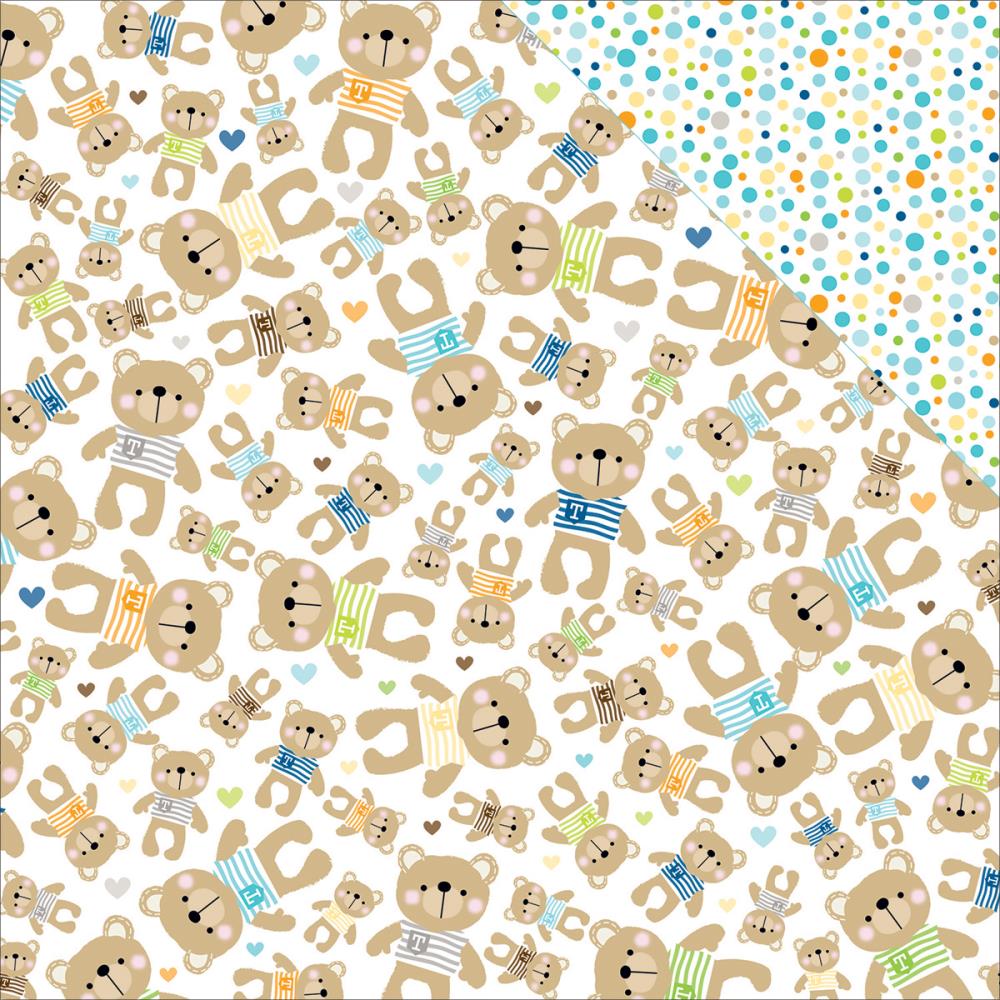 Двусторонняя бумага Bella BLVD "Cute Baby" Mr Teddy (Bella73)