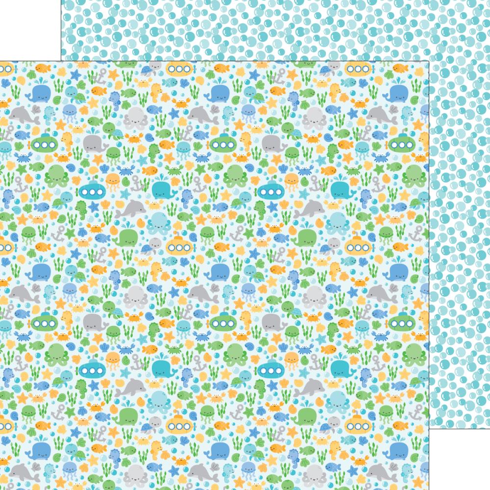 Бумага для скрапбукинга Doodlebug "Anchors" Sea Life (DB54)