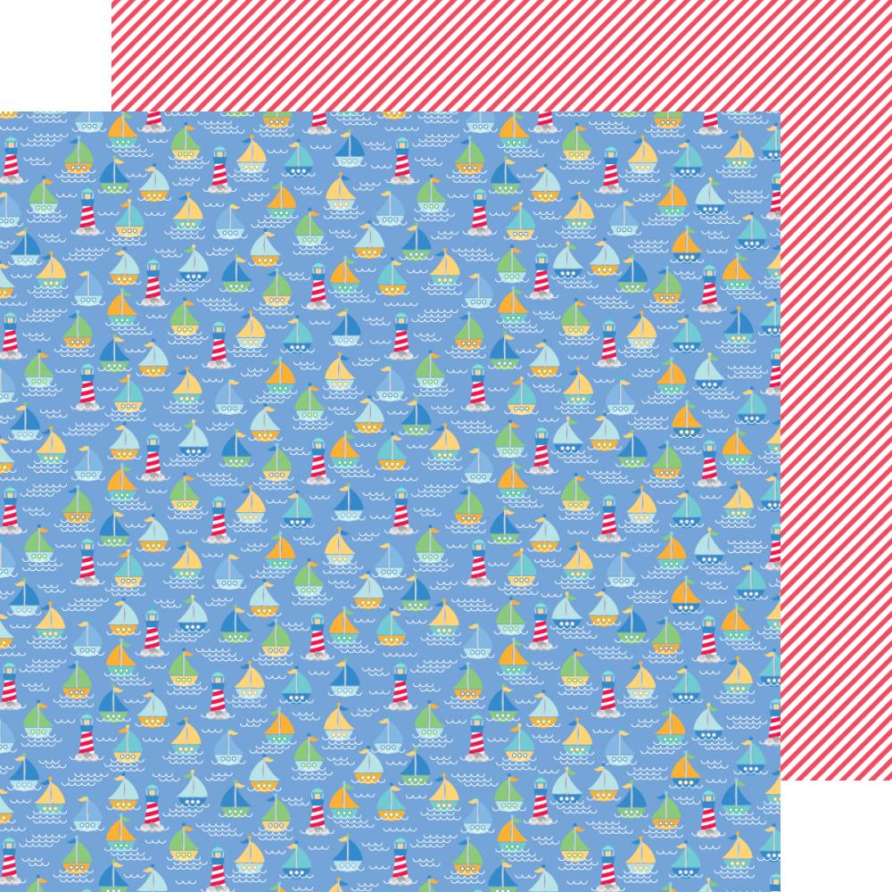 Бумага для скрапбукинга Doodlebug "Anchors" Ships Ahoy (DB56)