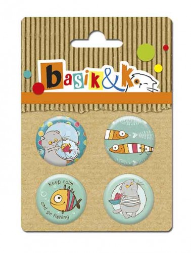 Набор фишек из металла Scrapberrys № 1 Басик и Ко