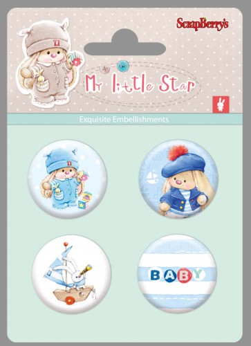 Набор фишек из металла Scrapberrys № 2 Нежный возраст