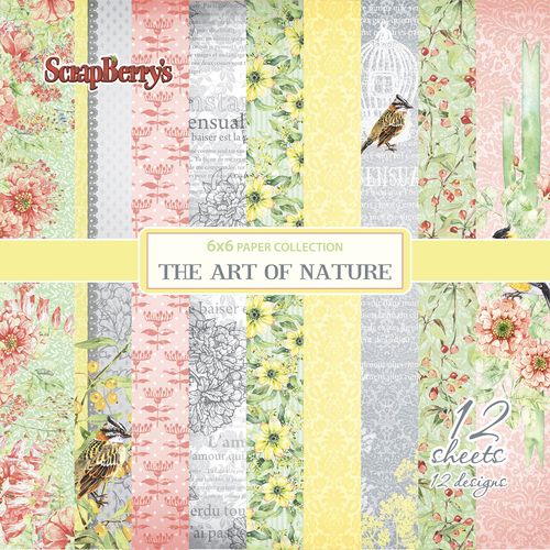 Набор бумаги 15 х 15 см Scrapberrys "Разрисованная Вуаль"