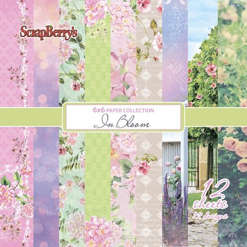 Набор бумаги 15 х 15 см Scrapberrys "Цветущий Сад"