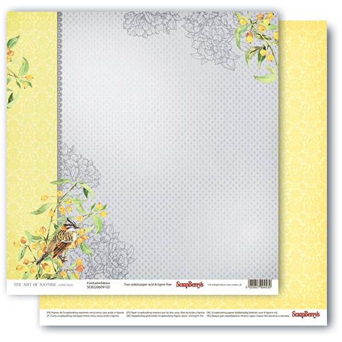 Бумага Scrapberrys "Разрисованная Вуаль", Сады Фонтенбло (SB671)