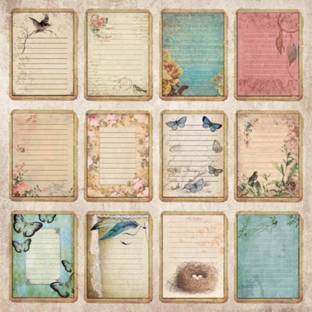 Бумага Scrapberrys "Бохо", Карточки 2 (SB666)