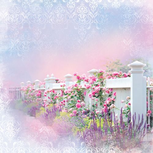 Бумага Scrapberrys "Цветущий Сад ", Цветущий сад (SB691)