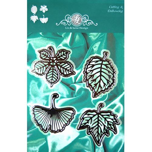 Ножи для вырубки Lin & Lene "Листики 4 штуки"