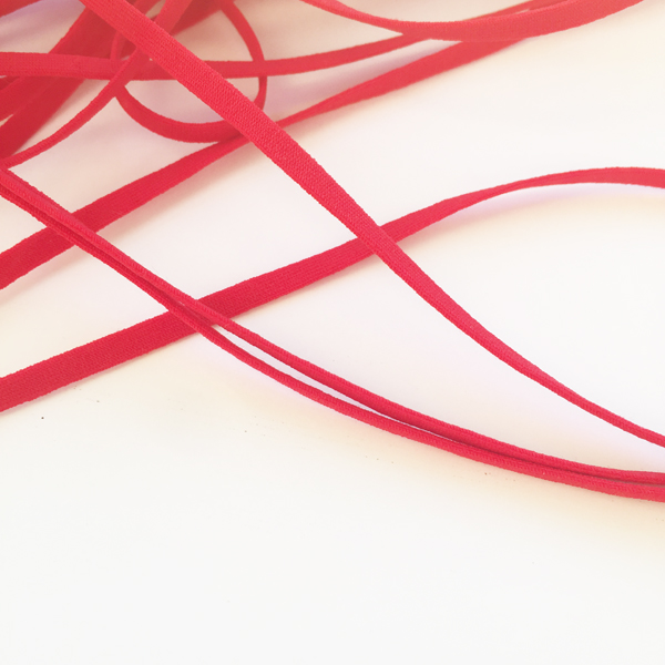 Резинка 4 мм, цвет красный