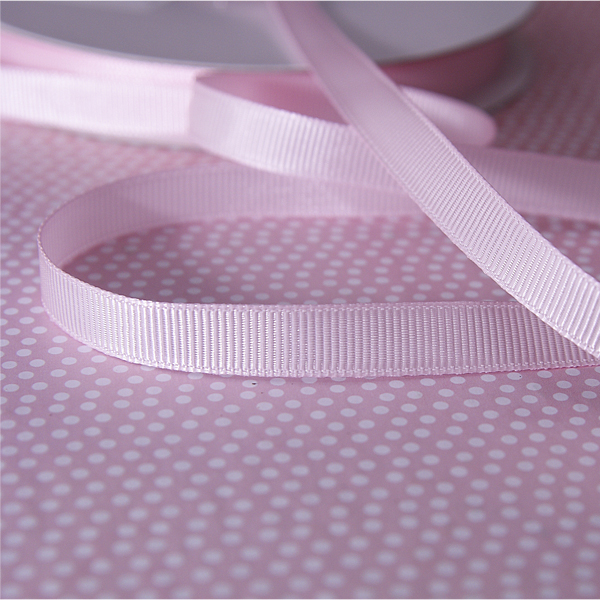 Лента репсовая 1 см, цвет детский розовый